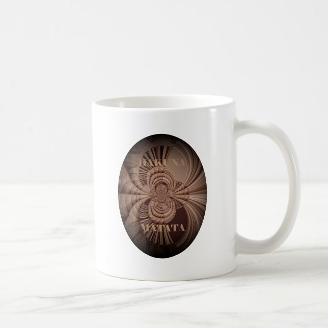 Earthy Hakuna Matata Art Print Coffee Mug (Right)