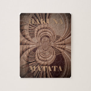 Earthy Hakuna Matata Art Print Jigsaw Puzzle