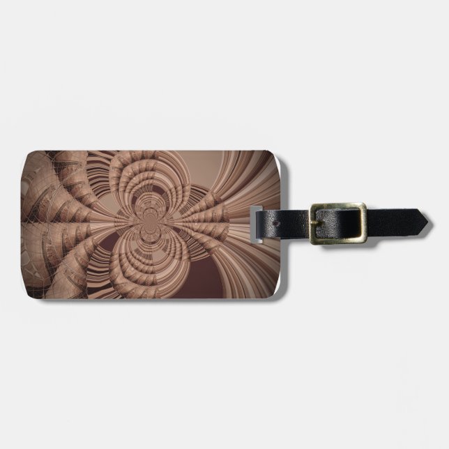 Earthy Hakuna Matata Art Print Luggage Tag (Front Horizontal)