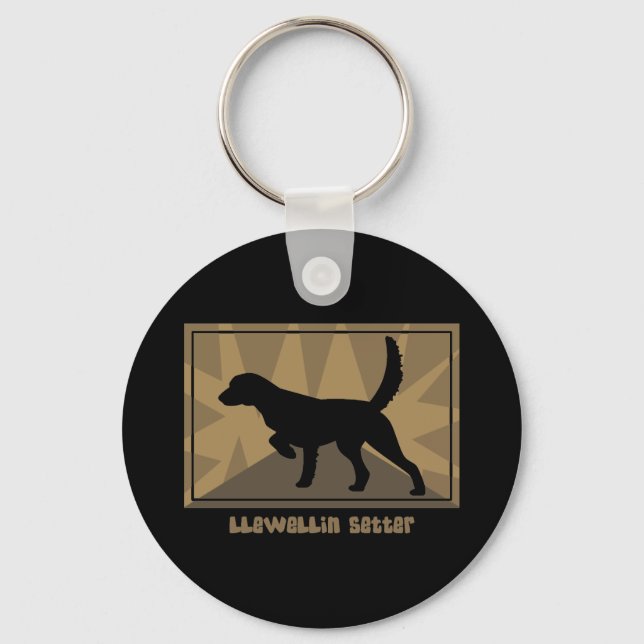Earthy Llewellin Setter Key Ring (Front)