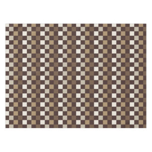 Earthy minerals chequerboard pattern tablecloth