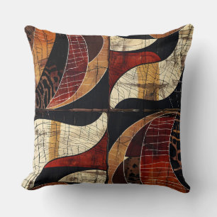 Earthy Modern Abstract Cushion