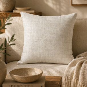 Earthy Organic Modern Accent Neutral beige Cushion