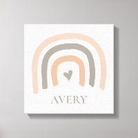 Earthy pastel Rainbow Baby Nursery art