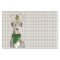 Earthy Plaid and Irish Wolfhound Dog Christmas 