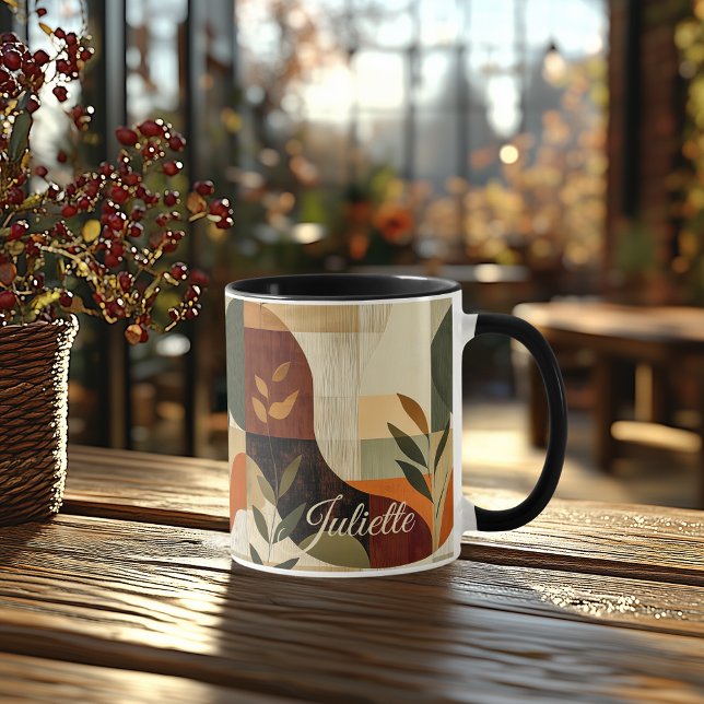 Earthy Retro - Custom Nature-Inspired Abtract Mug (Creator Uploaded)