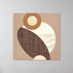 Earthy Shapes Canvas Print