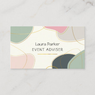 Earthy Simple Abstract Minimal Modern Business Card