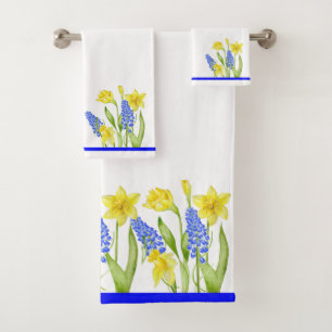 Earthy Spring on a Bathroom Towel Set (M,D)