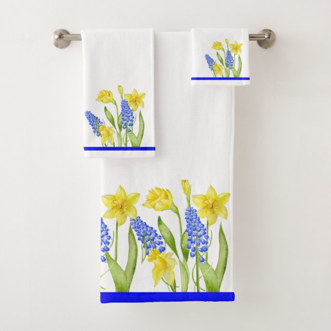 Earthy Spring on a Bathroom Towel Set (M,D) (Insitu)