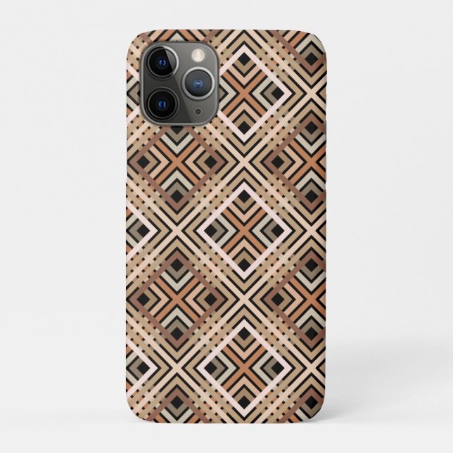 Earthy Squares Pattern Case-Mate iPhone Case (Back)