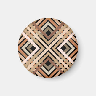 Earthy Squares Pattern Magnet