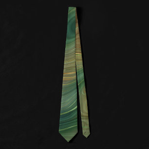 Earthy Strata   Neutral Green Brown Gold Agate Tie