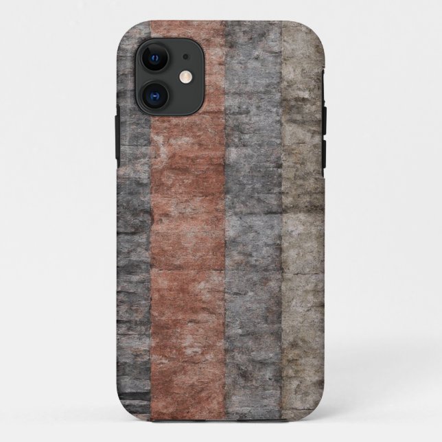 Earthy Striped Texture Mobile Case (Back)