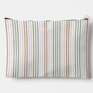 Earthy Stripes Accessory Pouch