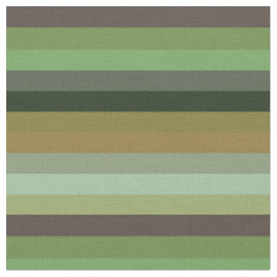 Earthy Stripes in Sage, Teal & Terracotta Fabric