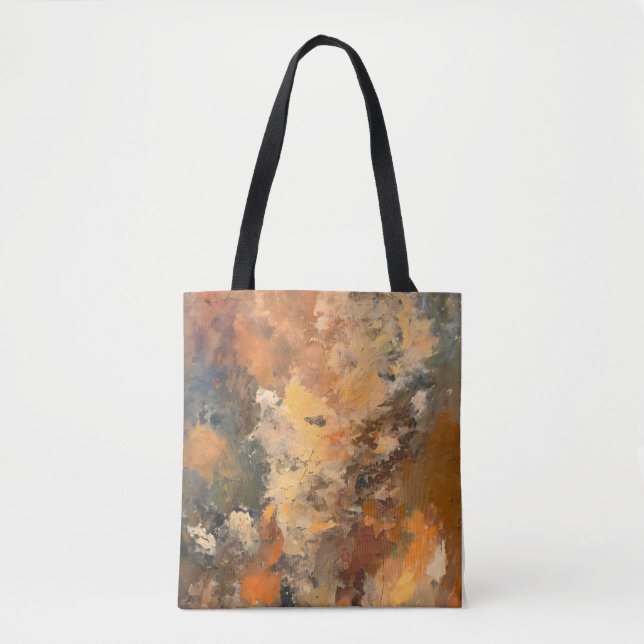 Earthy Terra Cotta Whimsy Pattern  Tote Bag (Front)