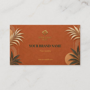Earthy Terracotta Boho Jewellery Earring Card