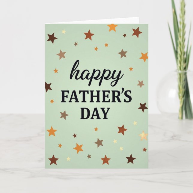 Earthy Tone Fathers Day Card (Front)