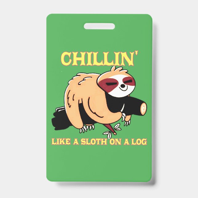 earthy tone ID badge (Front)