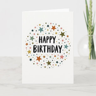 Earthy Tones Birthday Card