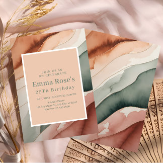 Earthy Tones Celebration Invitation
