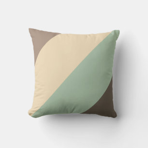 Earthy Tones Diagonal Stripes Cushion