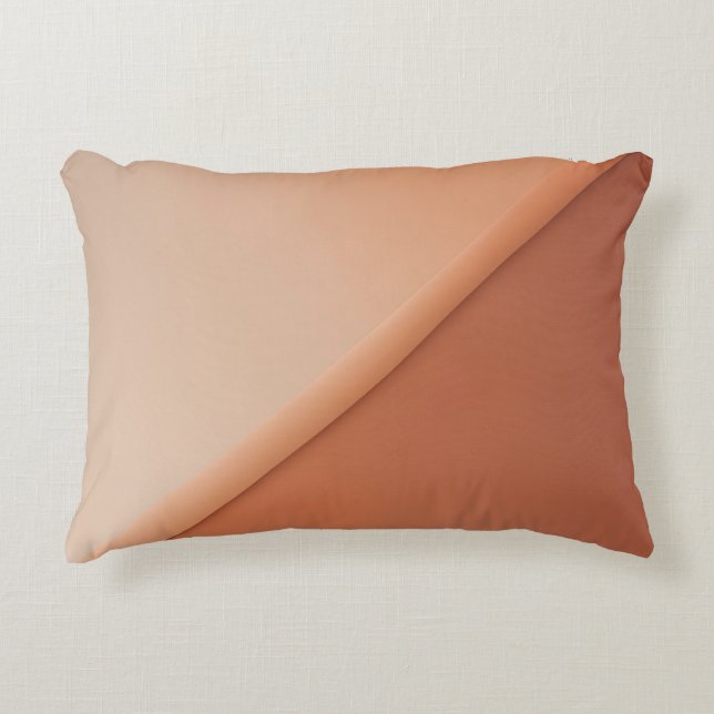 Earthy tones Half Terracotta Half Cream AI art  Decorative Cushion (Front)