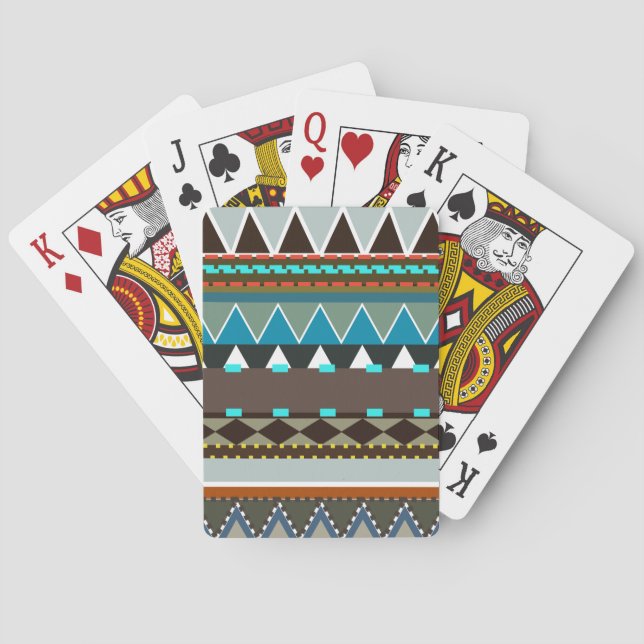 Earthy Tribal Inspired Playing Cards (Back)