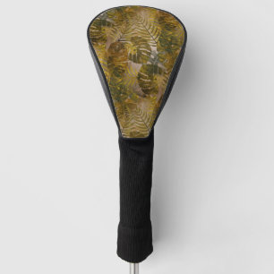 Earthy Tropical Pattern Golf Head Cover