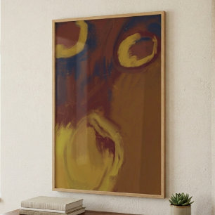 Earthy Wabi Sabi Abstract Large Wall Art