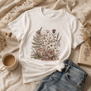 Earthy Woodland Wildflower Aesthetic Nature Tee