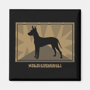 Earthy Xoloitzcuintli Magnet
