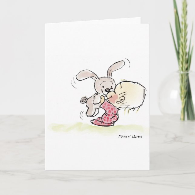 EAS-008 Bunny Fun Holiday Card (Front)