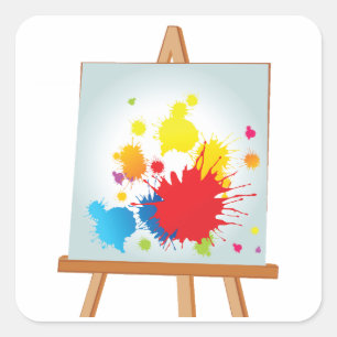 Easel Art Stickers