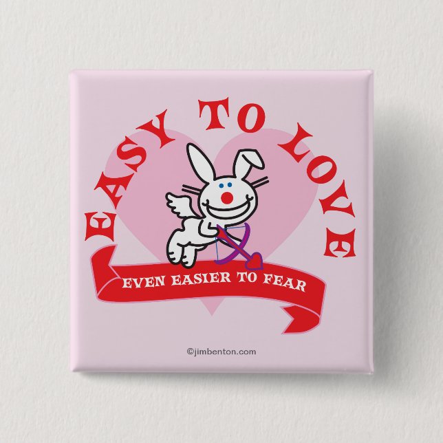 Easier To Fear 15 Cm Square Badge (Front)