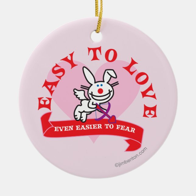 Easier To Fear Ceramic Tree Decoration (Front)