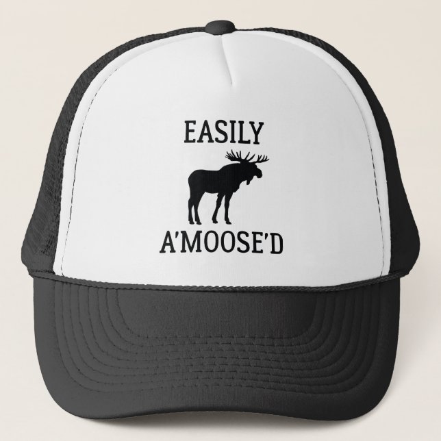 Easily Amoosed Trucker Hat (Front)