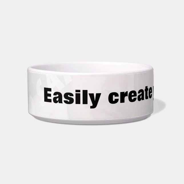 Easily create pet bowl. Remove the big text! Bowl (Left)