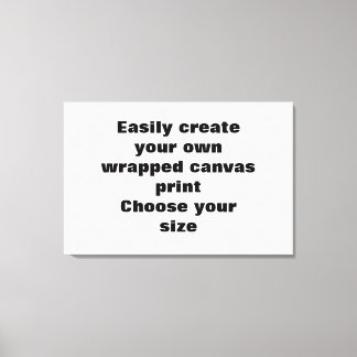 Easily create your canvasprint Remove the big text Canvas Print