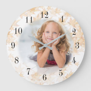 Easily create your image Zazzle Large Clock