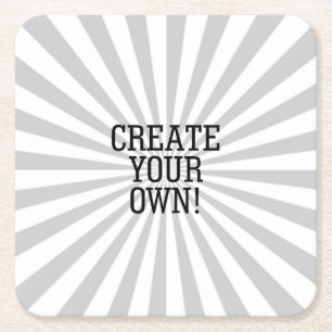 Easily Create Your Own in one step Have Fun Square Paper Coaster