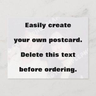 Easily create your own postcard