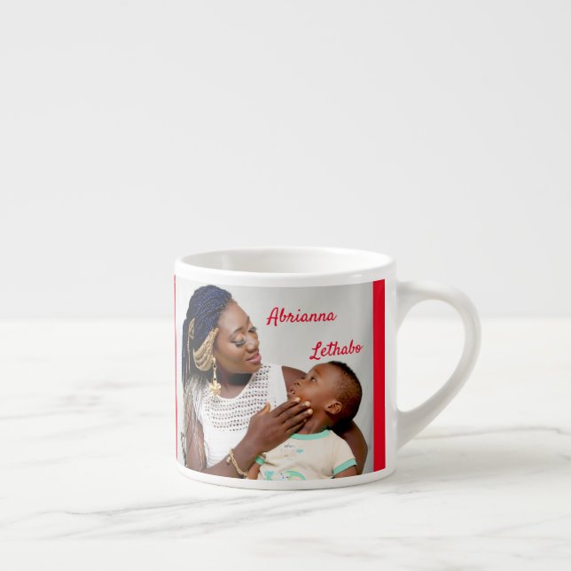 Easily Create Your Personalised Custom Photo Espresso Cup (Right)