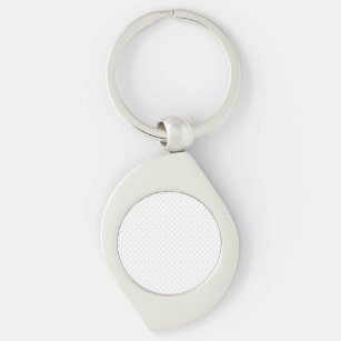 Easily Customise Colour from Grey Mini Polka Dots Key Ring