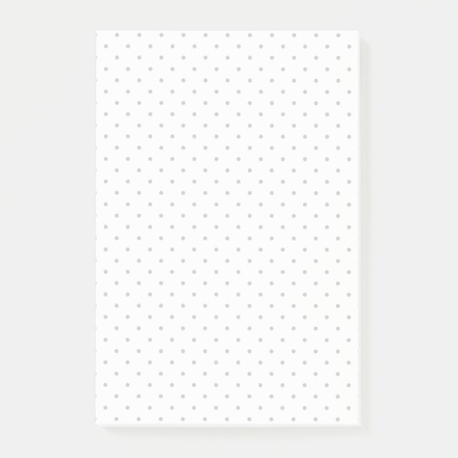 Easily Customise Colour from Grey Mini Polka Dots Post-it Notes (Front)