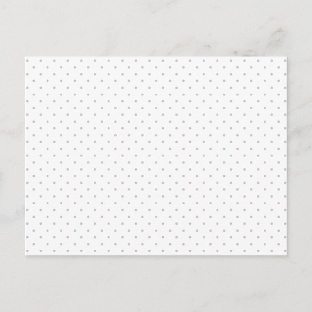 Easily Customise Colour from Grey Mini Polka Dots Postcard (Front)