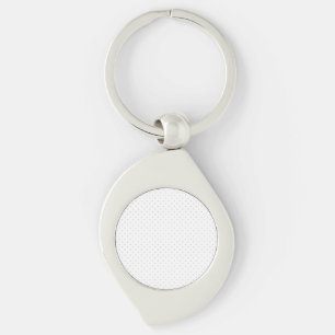 Easily Customize Color from Grey Mini Polka Dots Key Ring