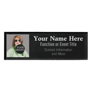 Easily Design Your Own Photo Logo name tag
