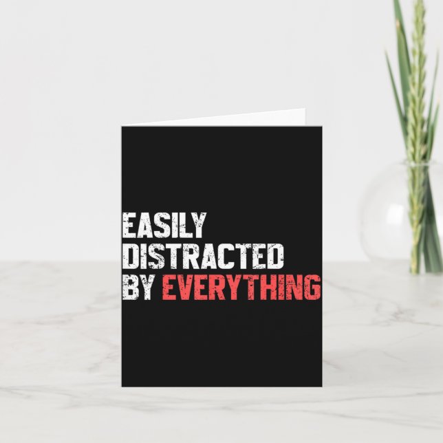 Easily Distracted1 Card (Front)